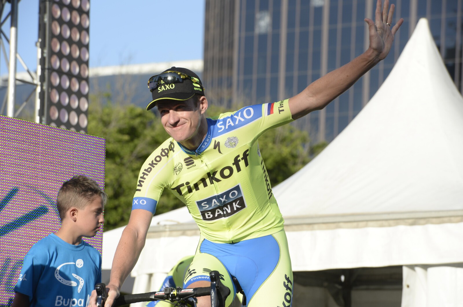 Rogers victorious at the 2004 World Time Trial Championships. Photo by Sirotti